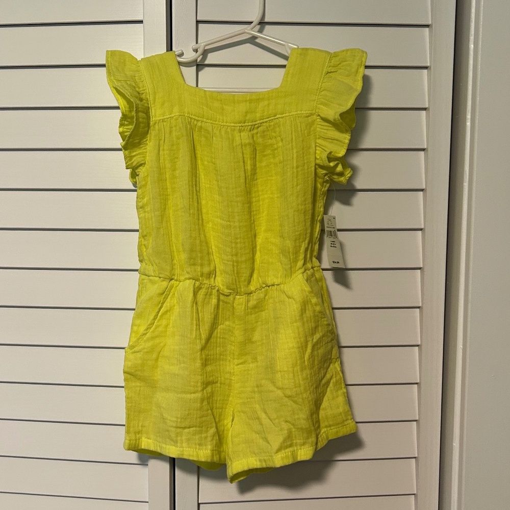 GAP Gauze Ruffle Romper - toddler girls